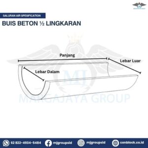 Buis Beton 1/2 Lingkaran